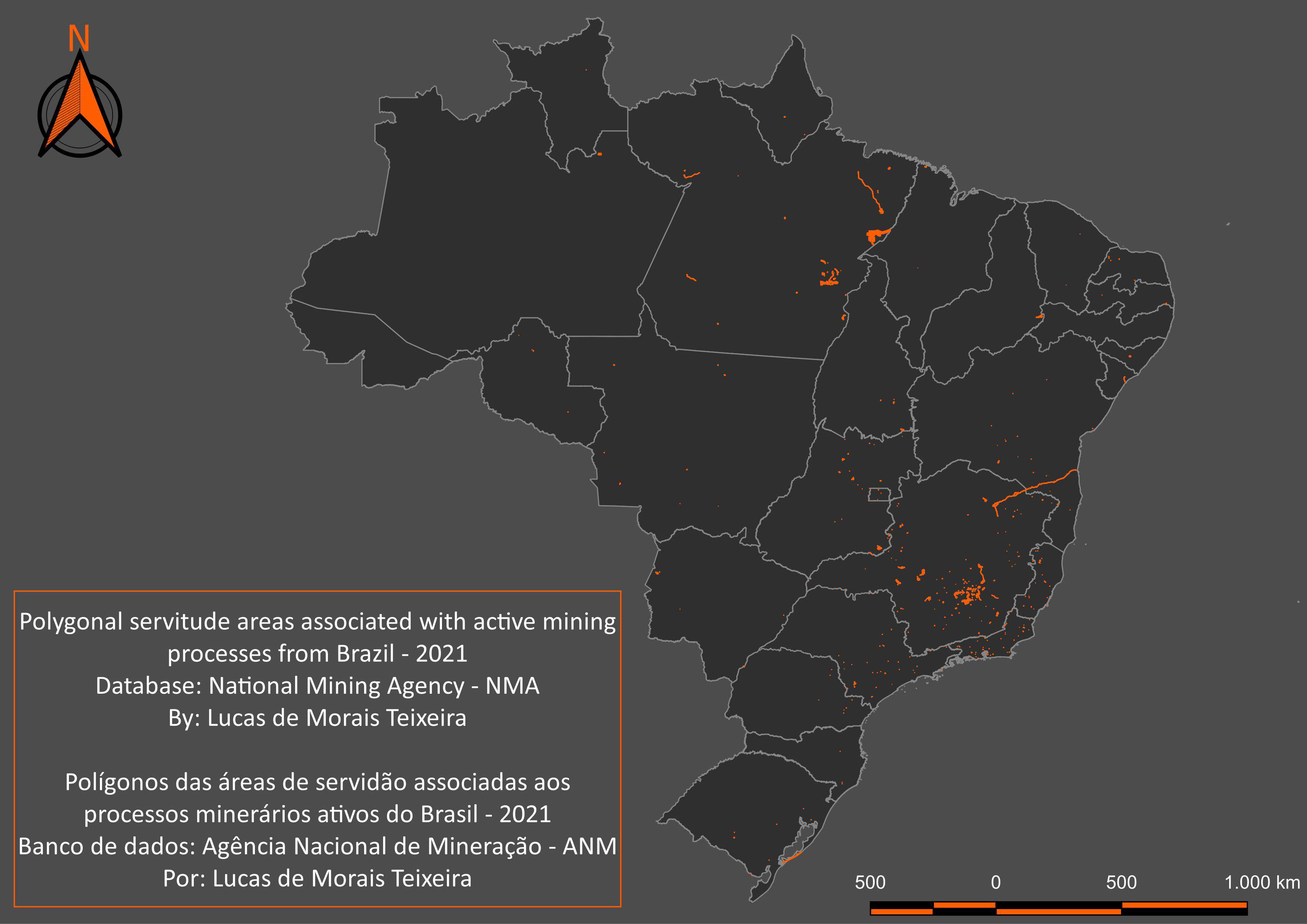 Servidão aos processos minerários ativos