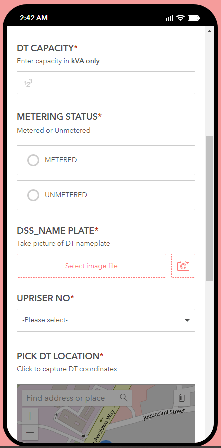 Distribution Transformer Status Tracker