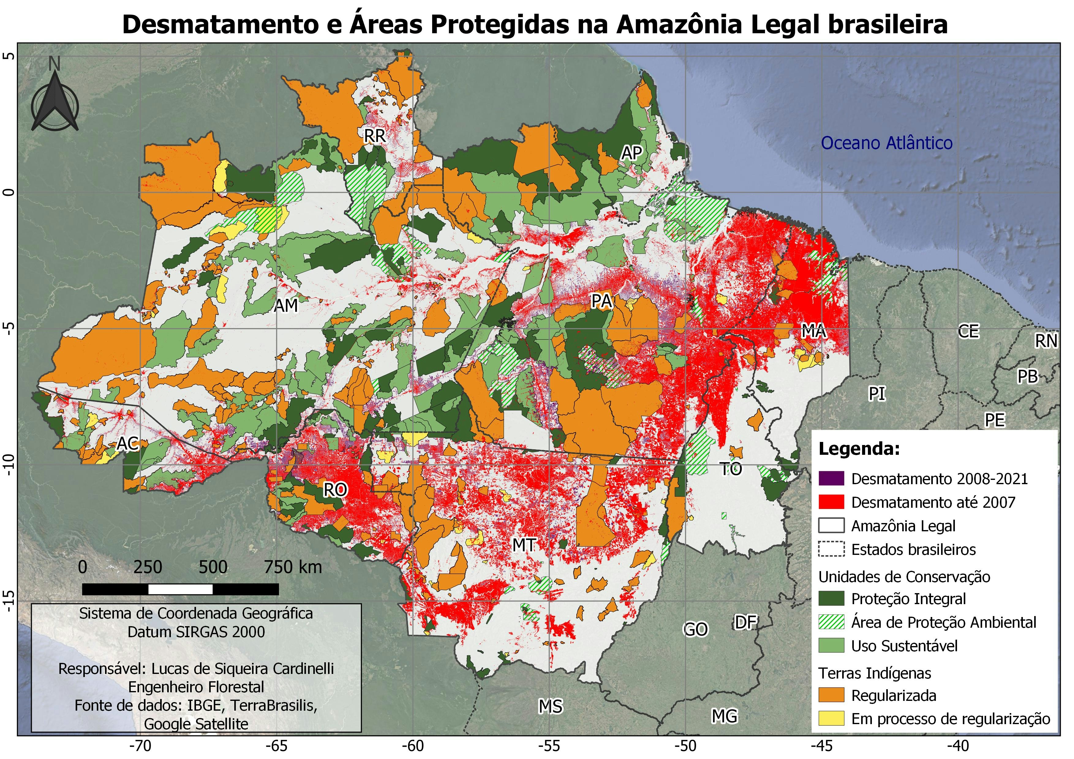 Desmatamento na Amazônia Legal