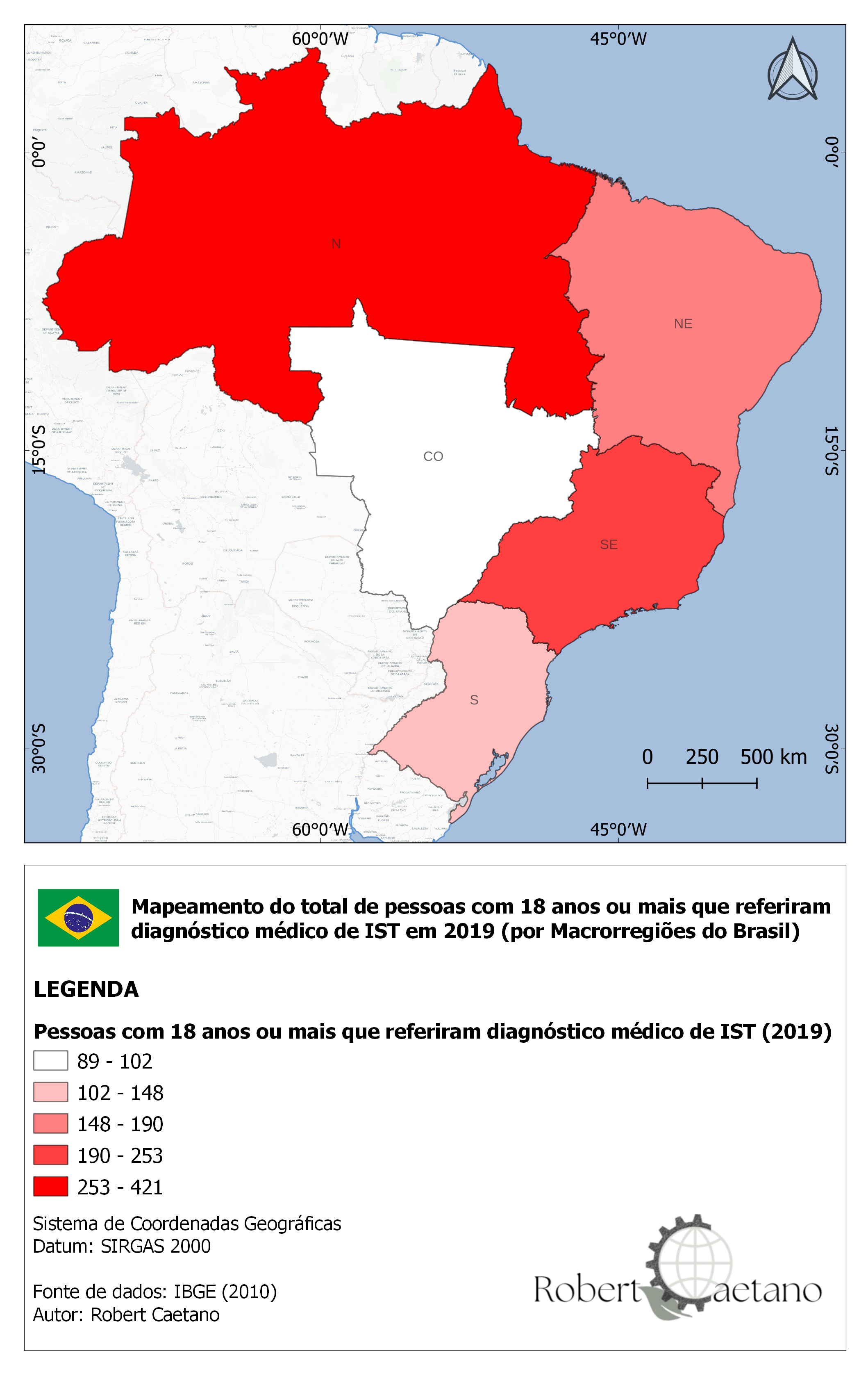 Mapa Temático- diagnóstico médico de IST