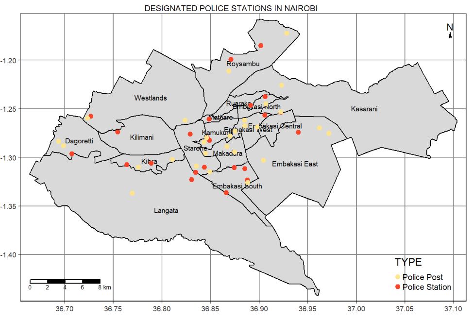 DESIGNATED POLICE STATIONS IN NAIROBI