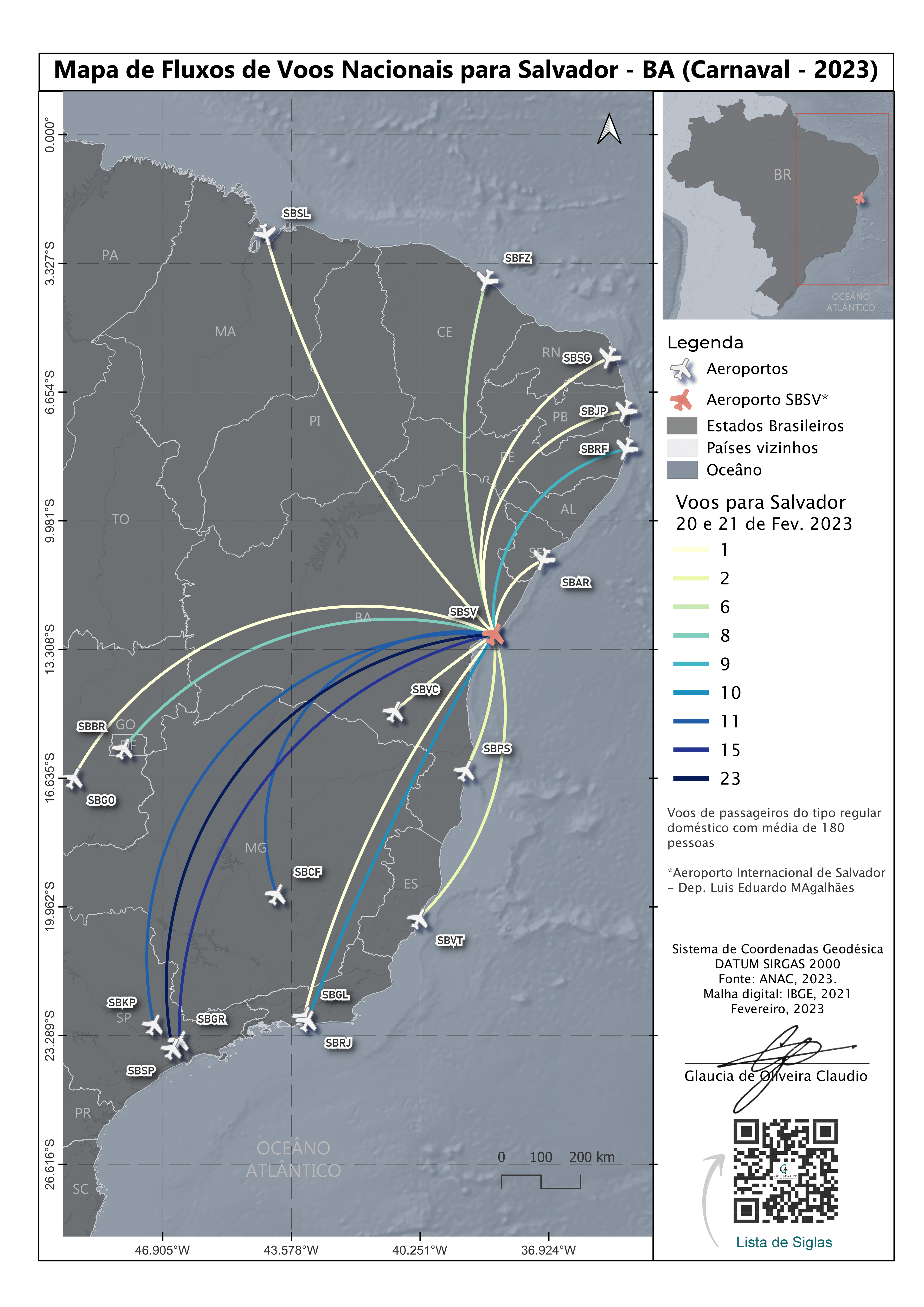 Mapa avançado de Fluxo de Voos
