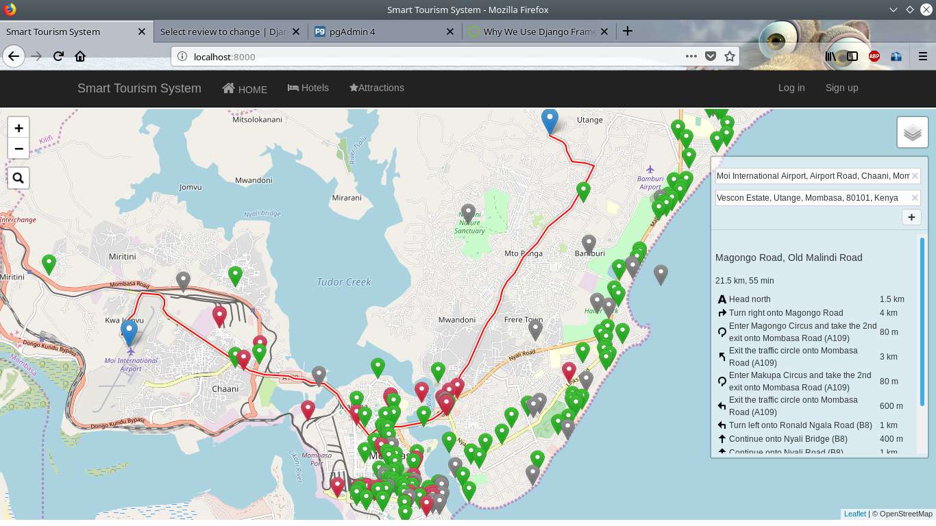 Mombasa Tourist Guiding System