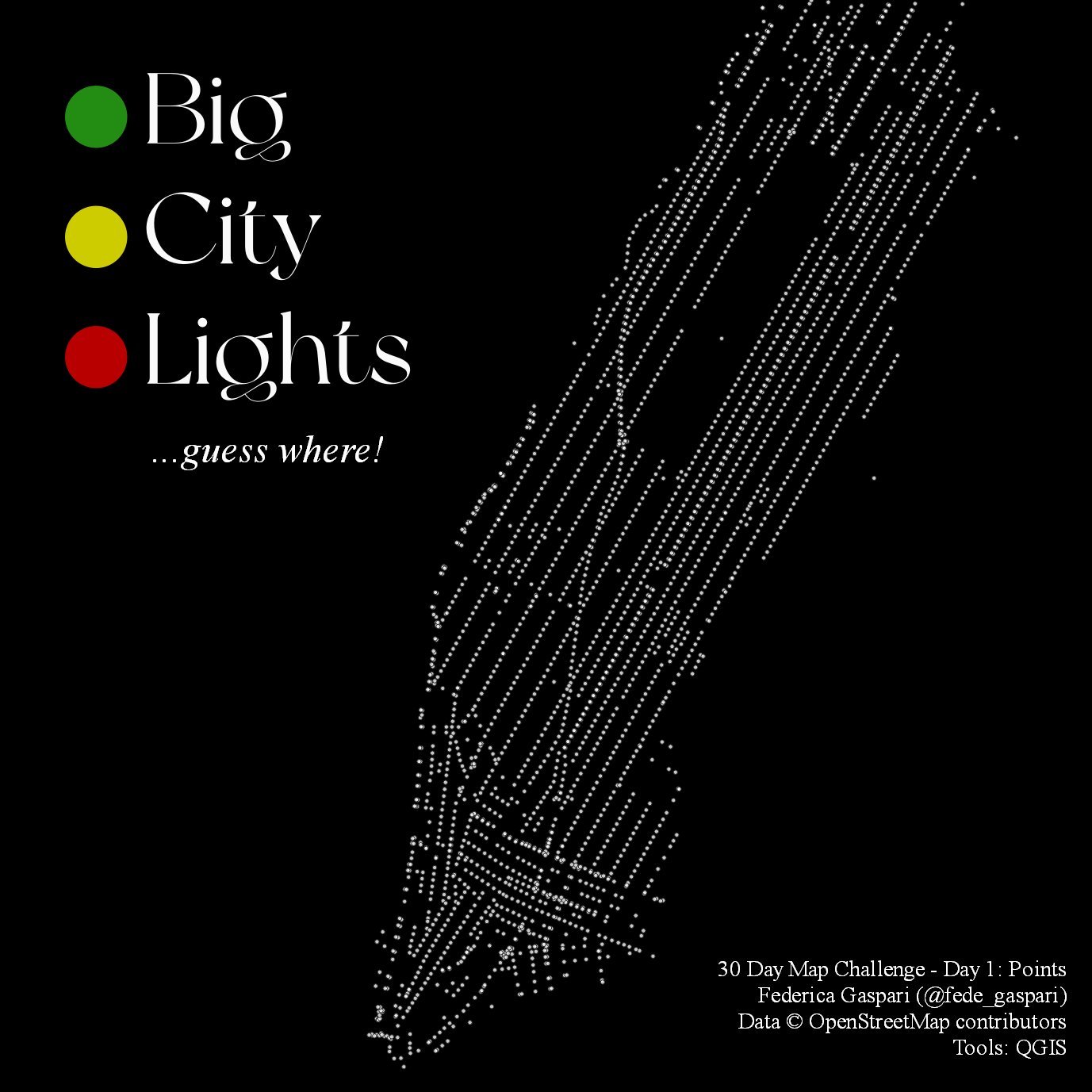 #30DayMapChallenge - Day 1: Points