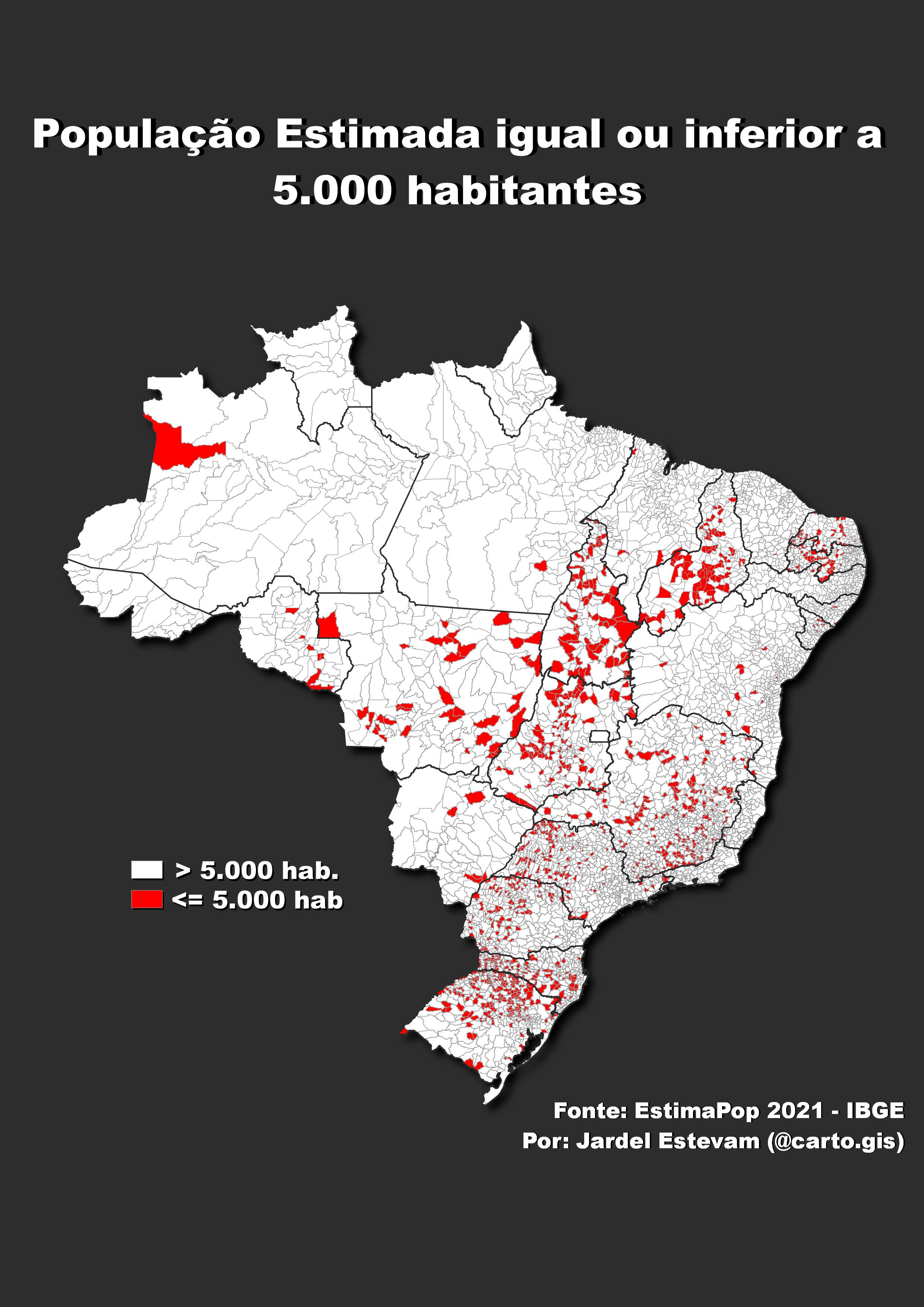 Mapa de população