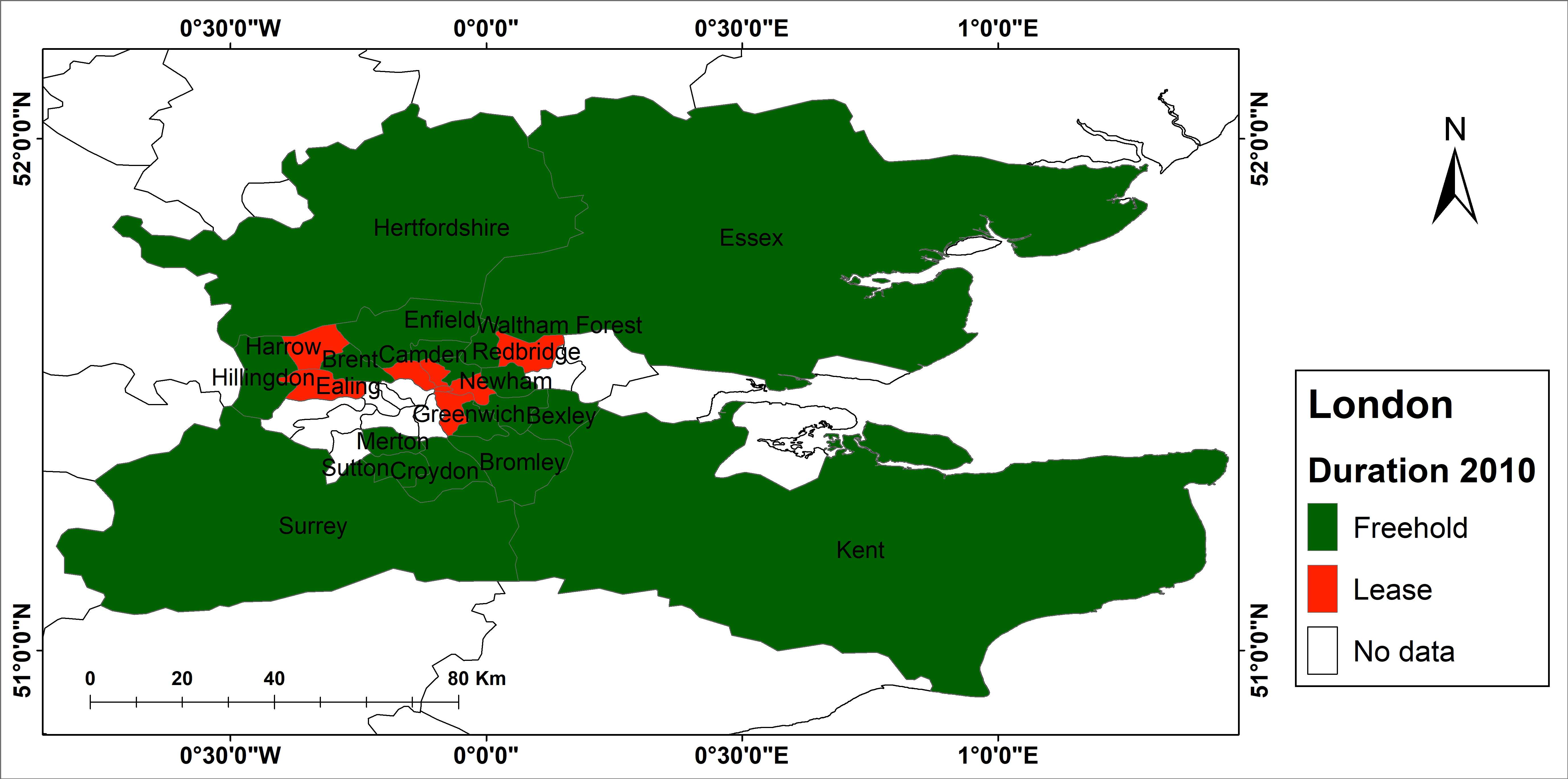 London region duration for 2019