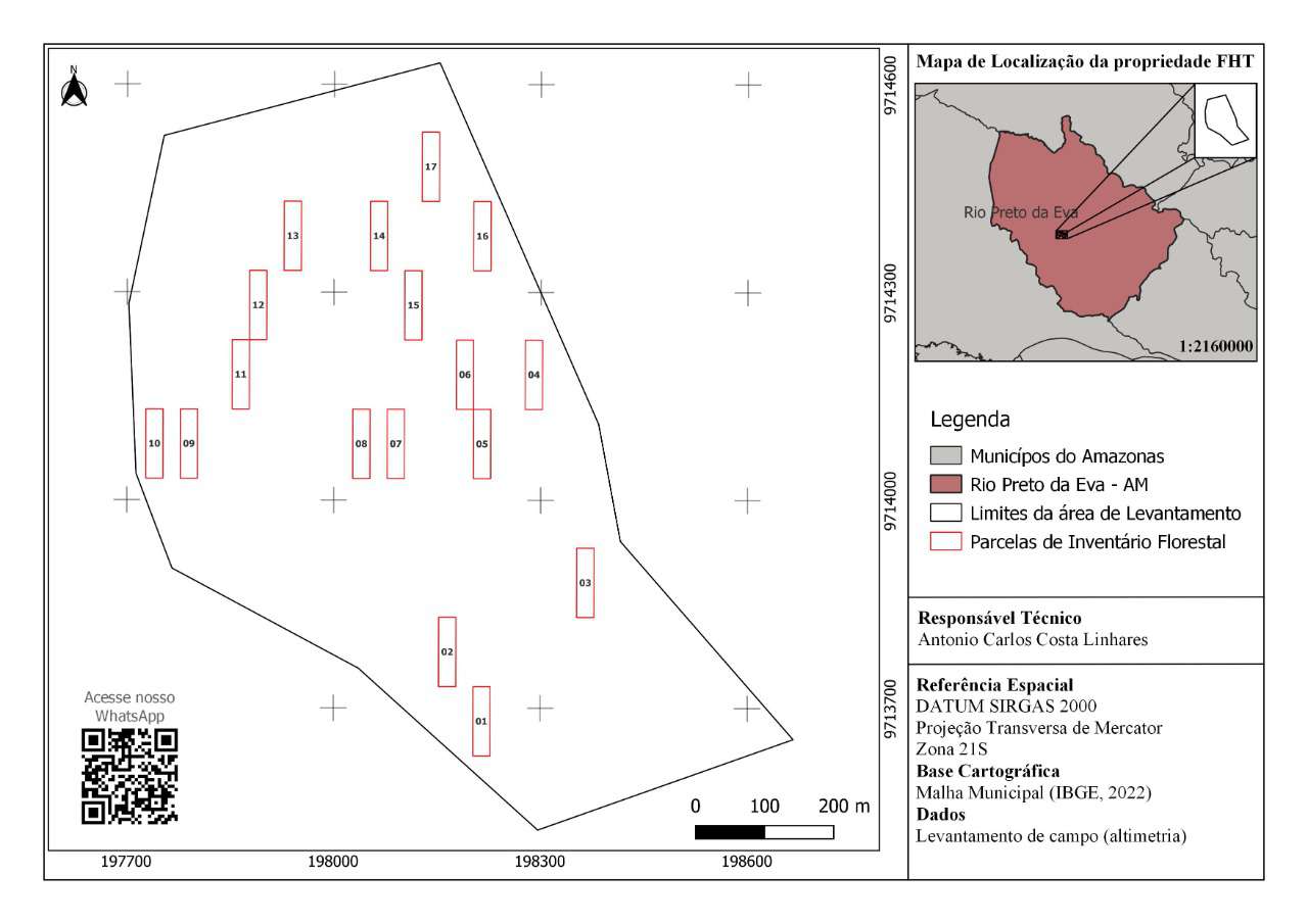 Localização de parcelas para IF