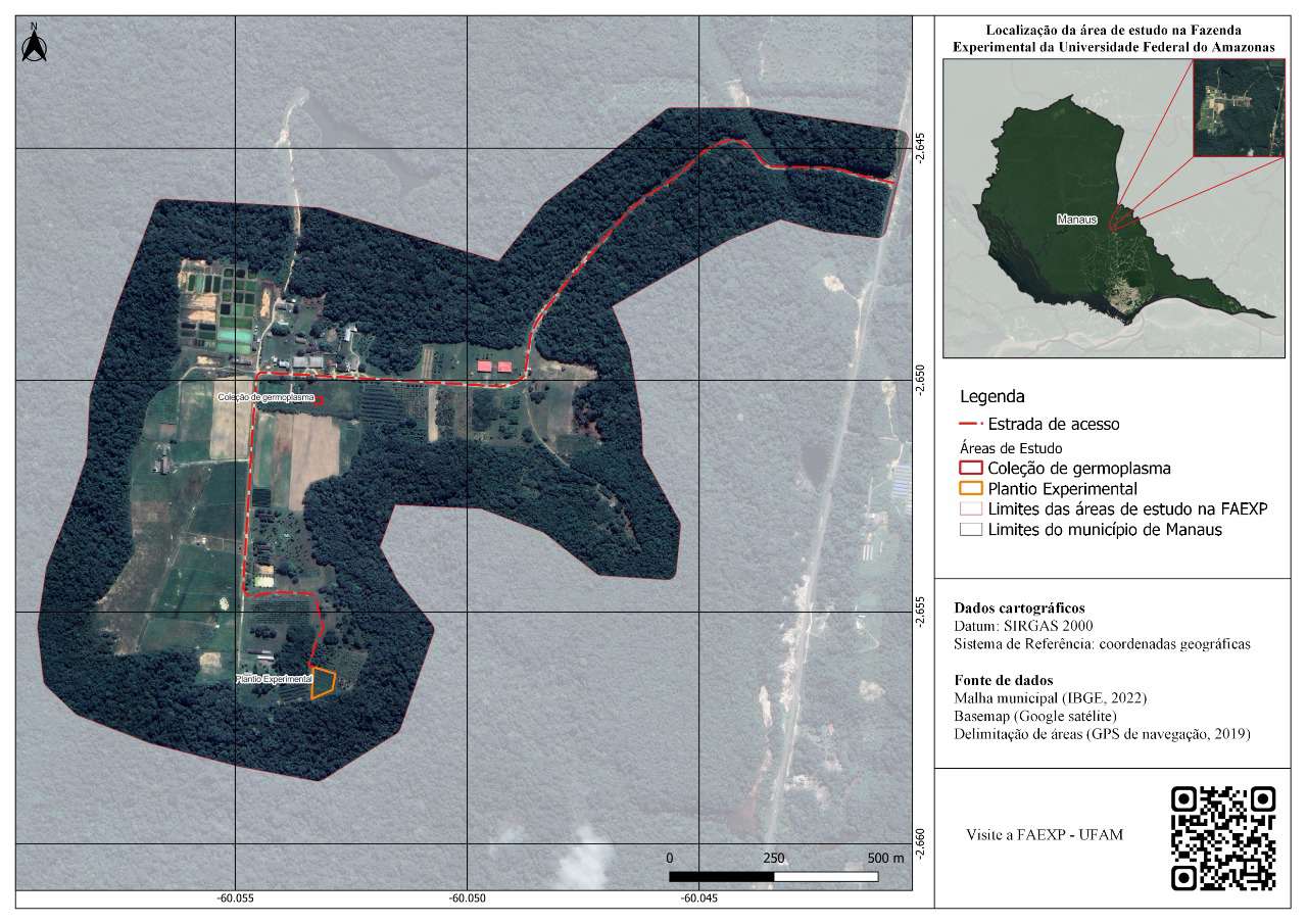 Localização de áreas experimentais