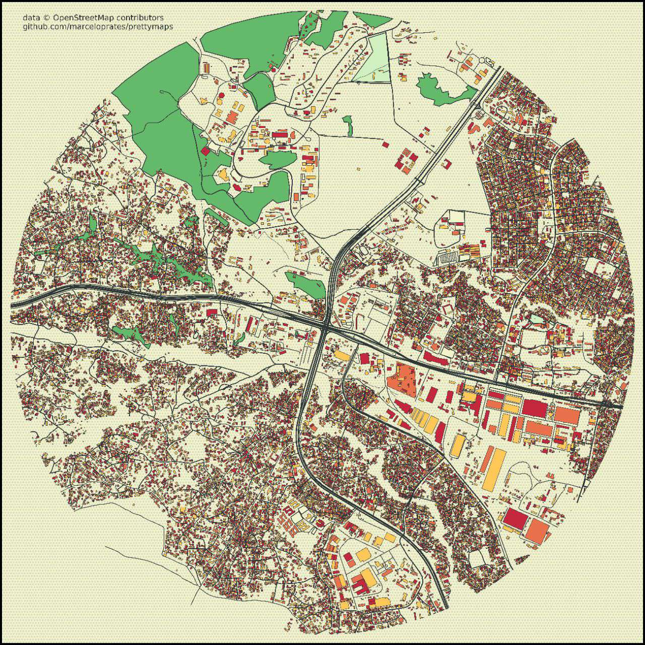 PrettyMap of Dar-es-salaam