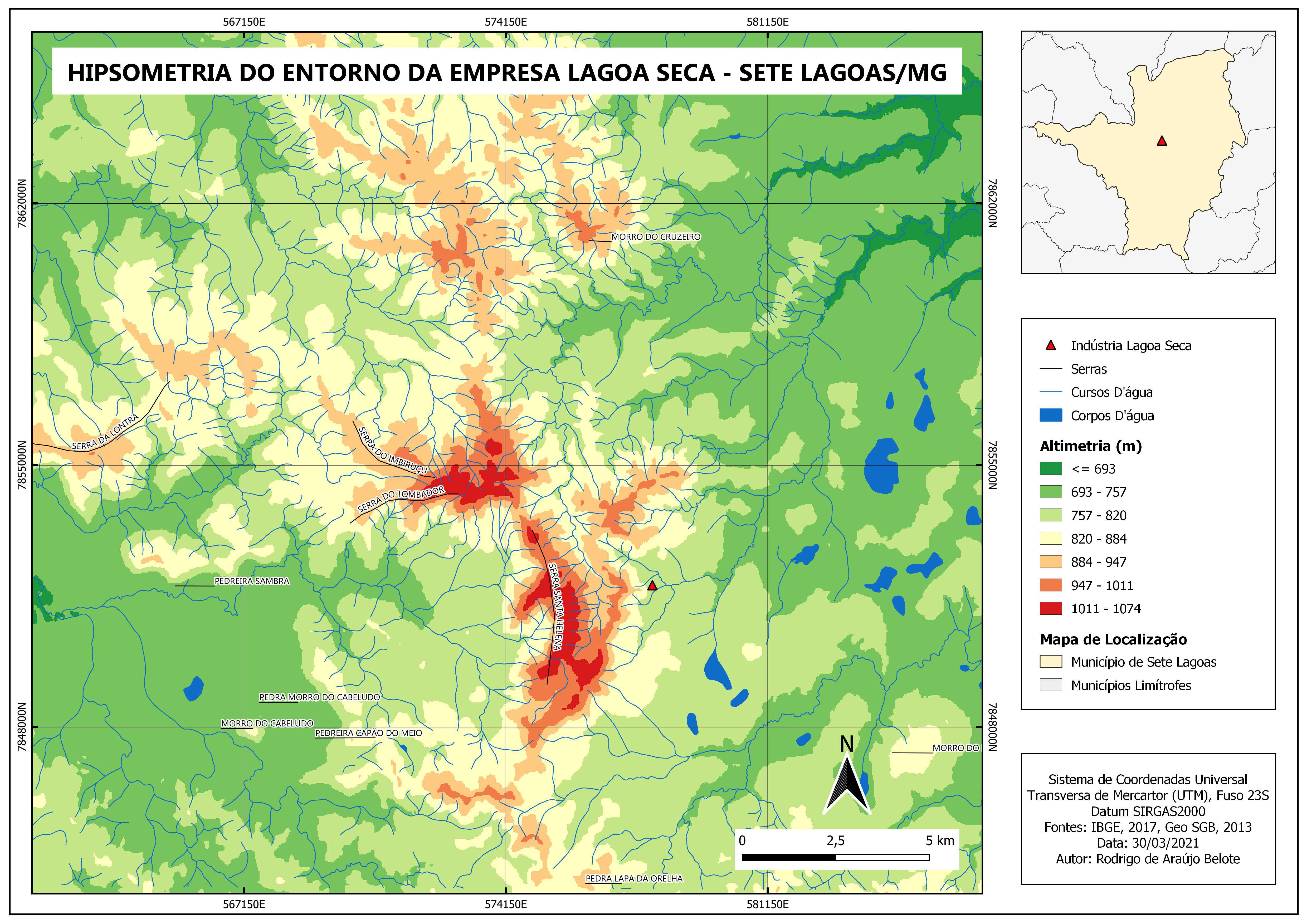 Mapa Hipsométrico