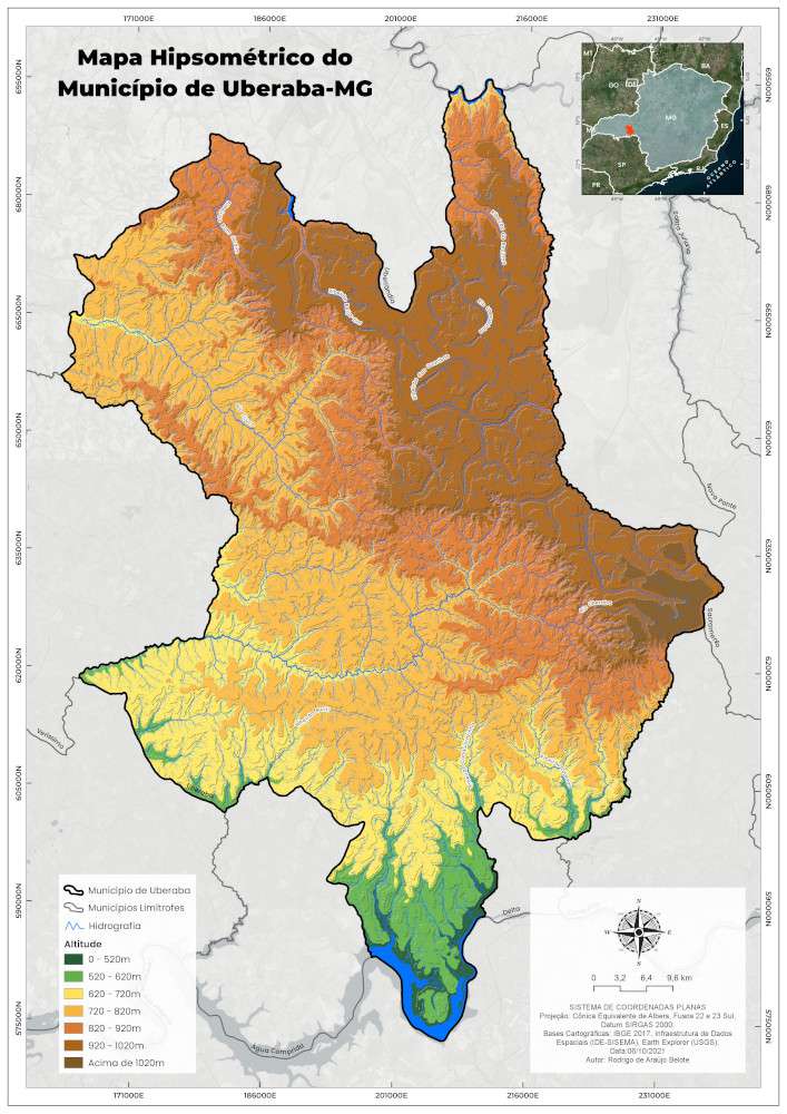 Mapa Hipsómétrica