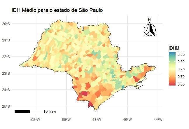 IDH Estado de São Paulo