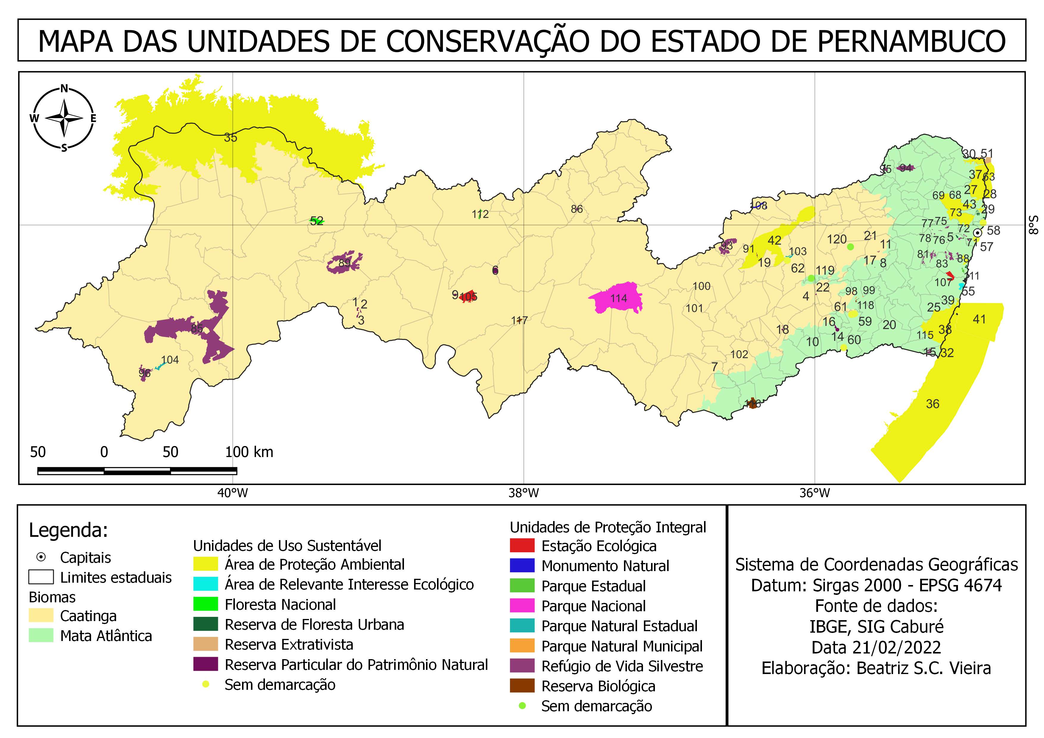 UNIDADES DE CONSERVAÇÃO EM PERNAMBUCO