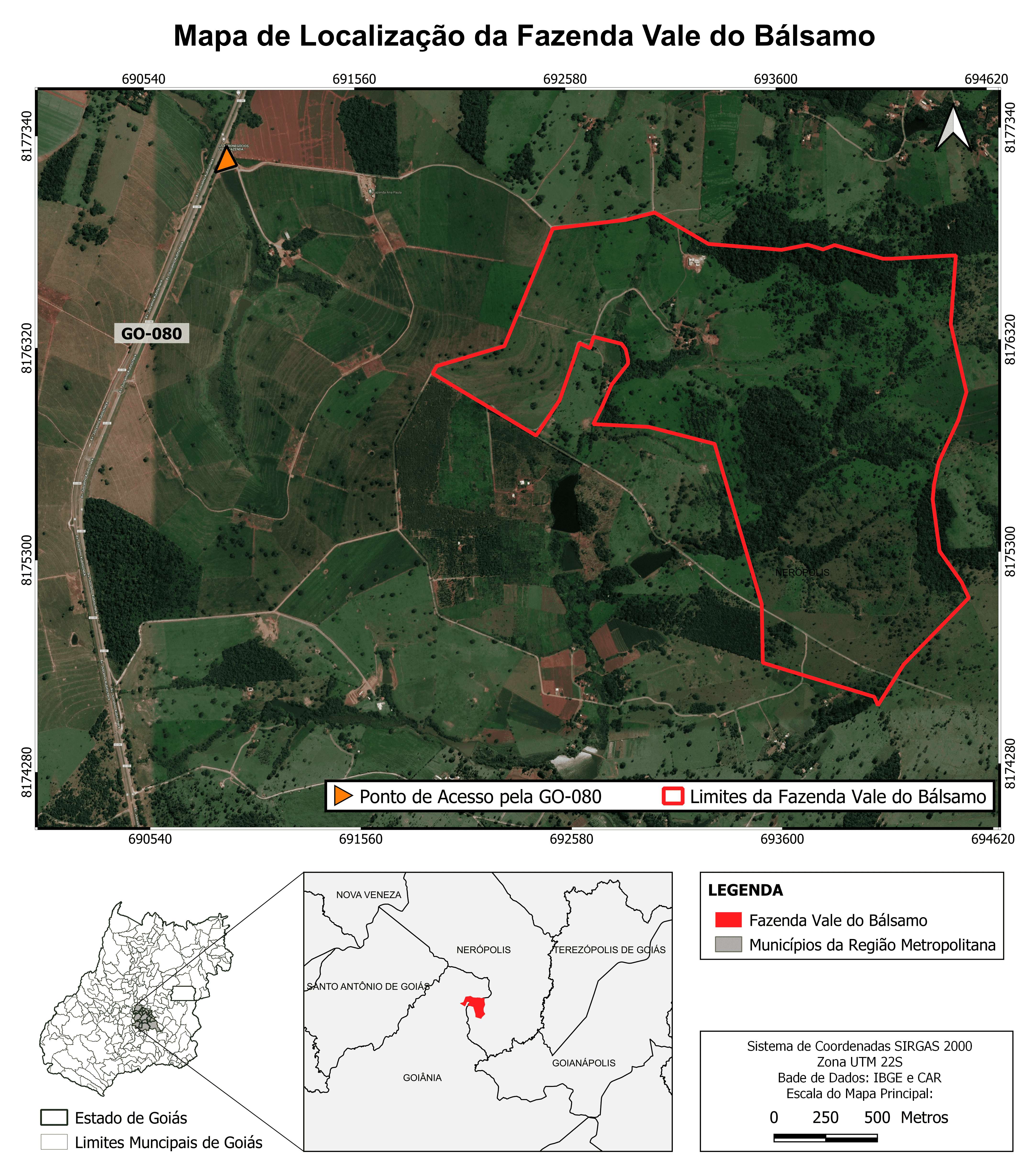Localização - Fazenda Vale do Bálsamo