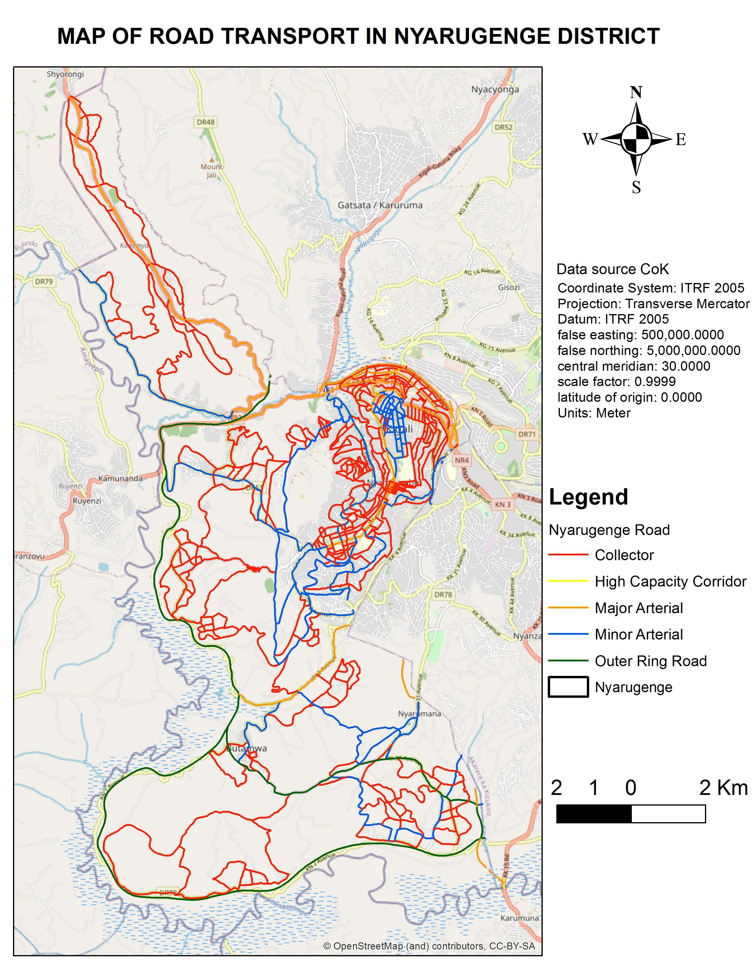 MAP OF ROADS