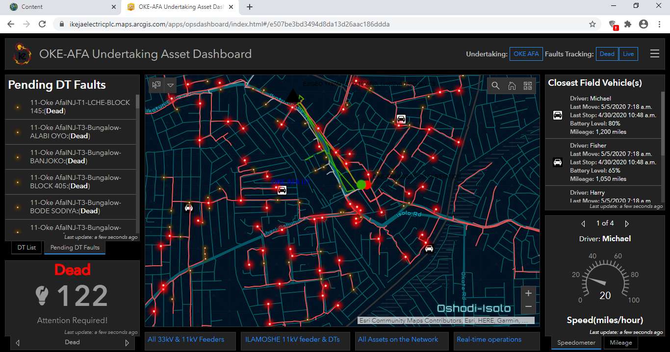 Geographic Network Monitoring System