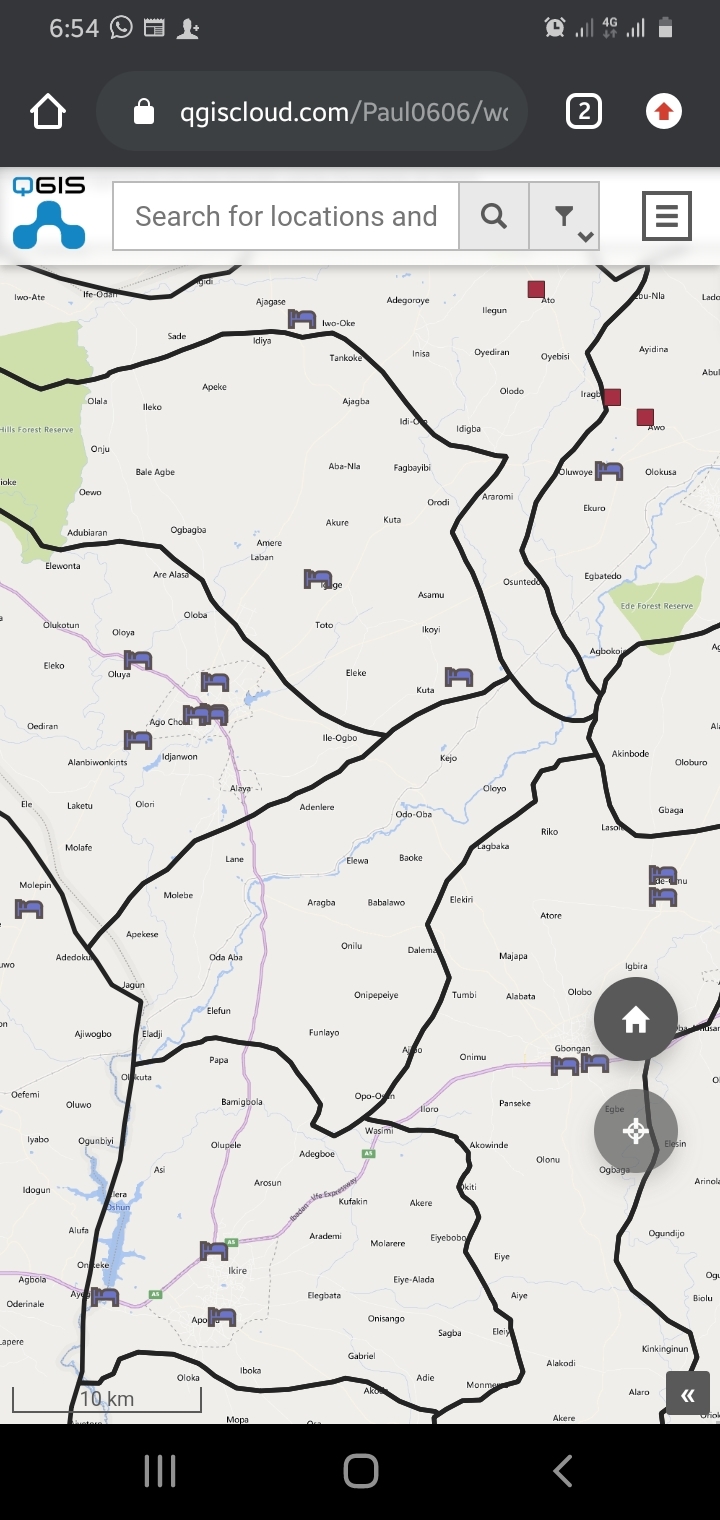 Creating and designing a geodatabase for tourism in osun state.
