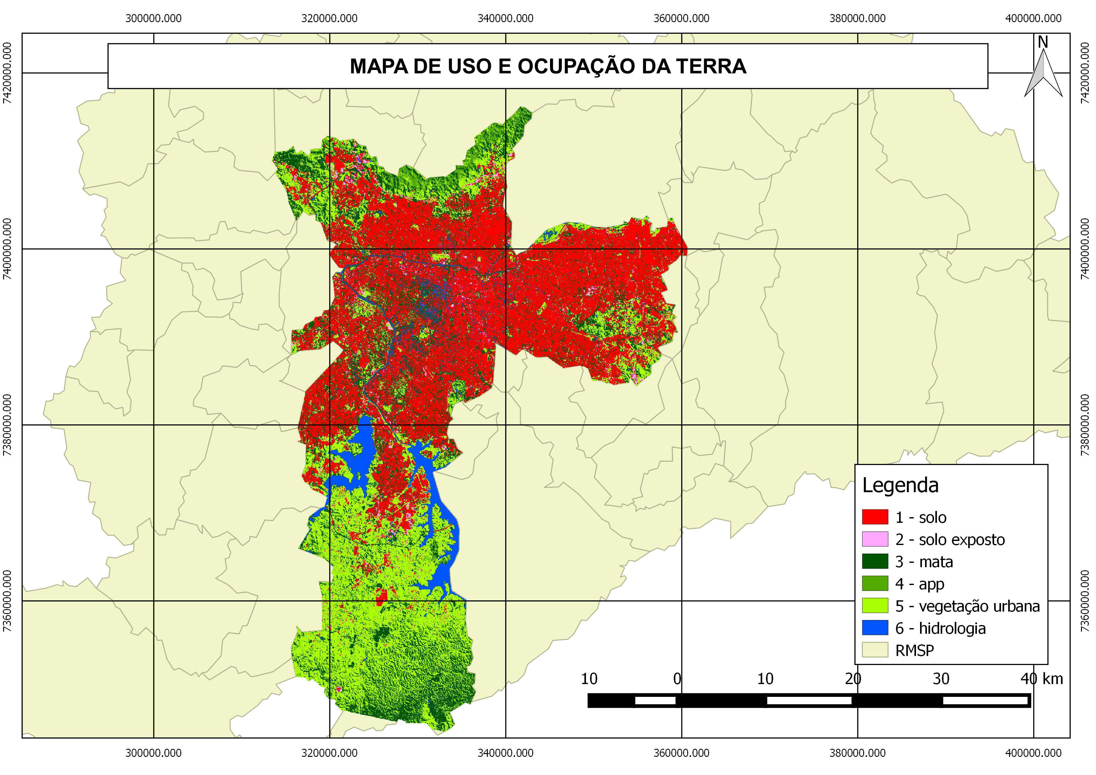 Mapa de Uso e Ocupação da Terra