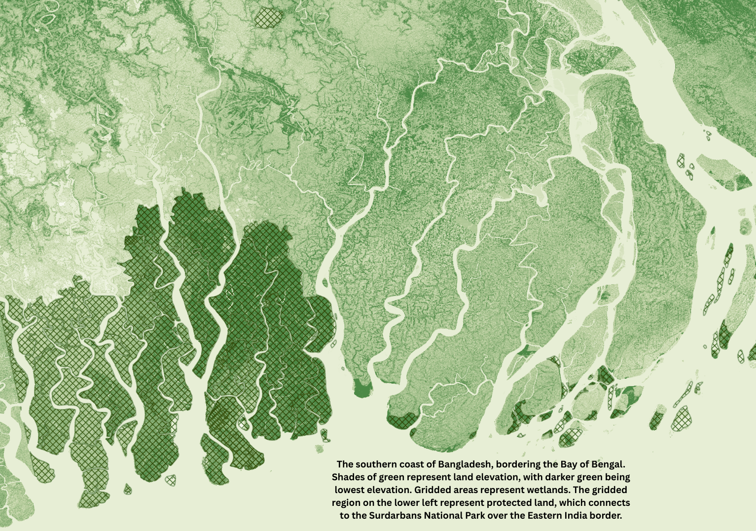 Elevation Map Bay of Bengal (Bangladesh)