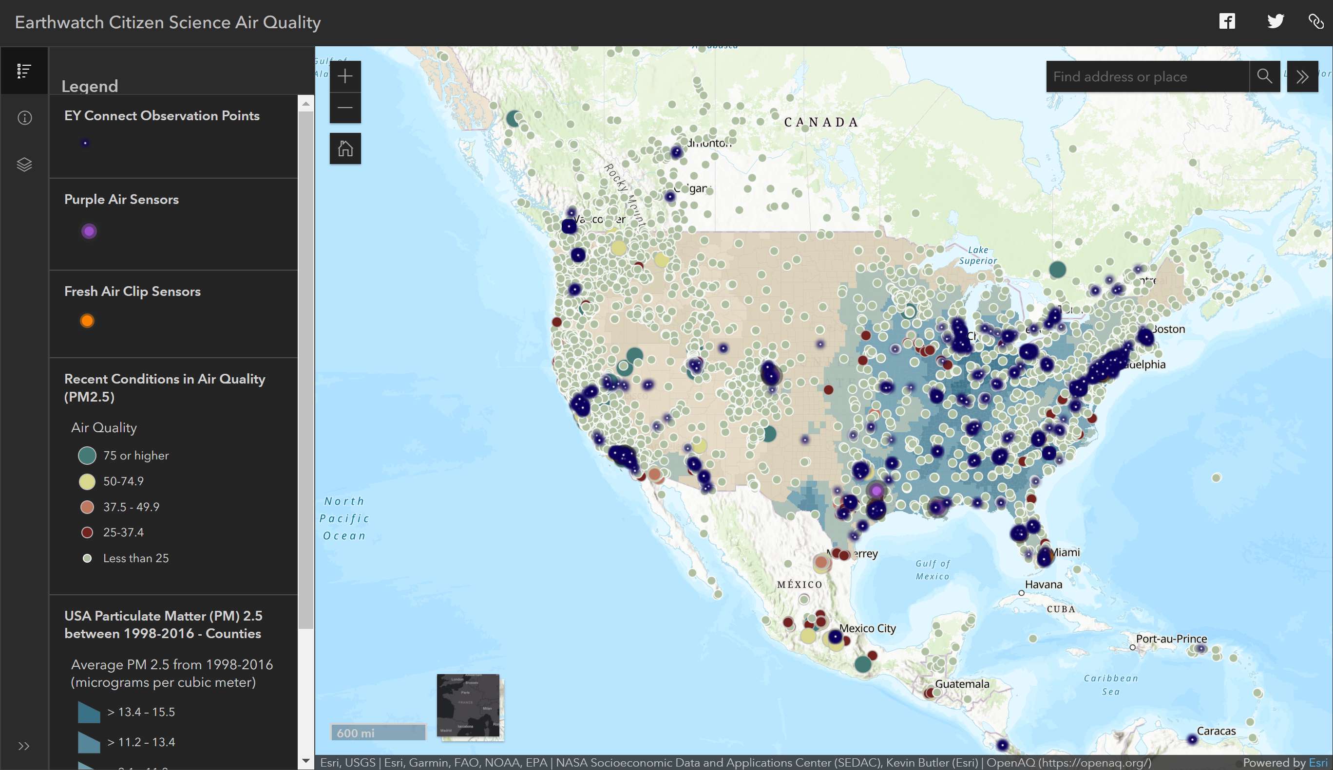 Interactive Air Quality Map
