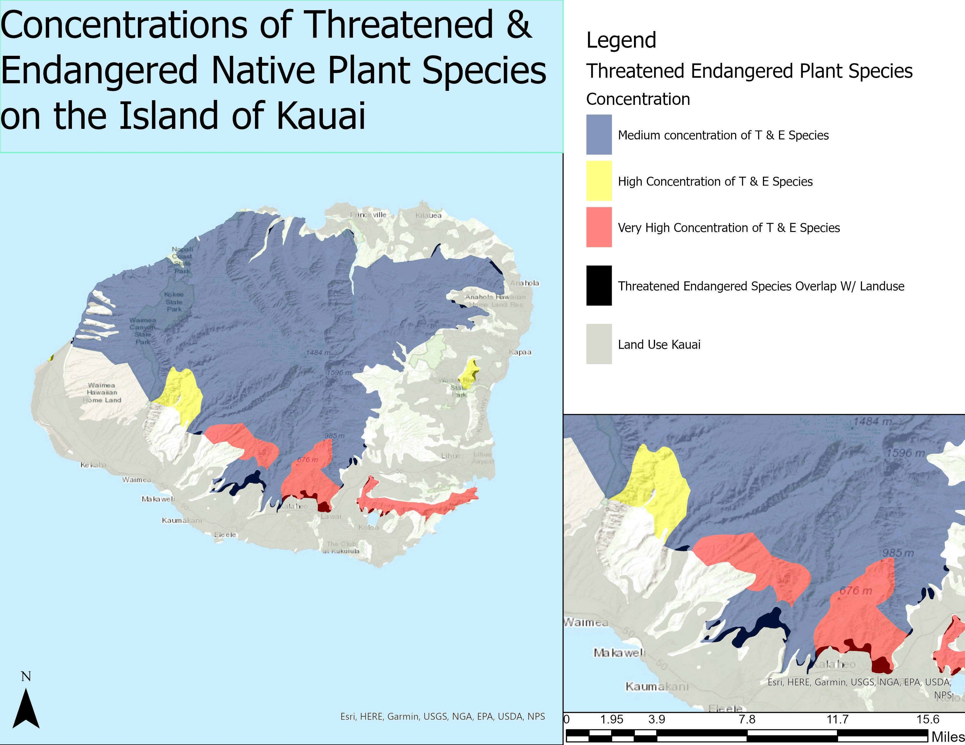 Land Usage, Endangered Species on Kauai
