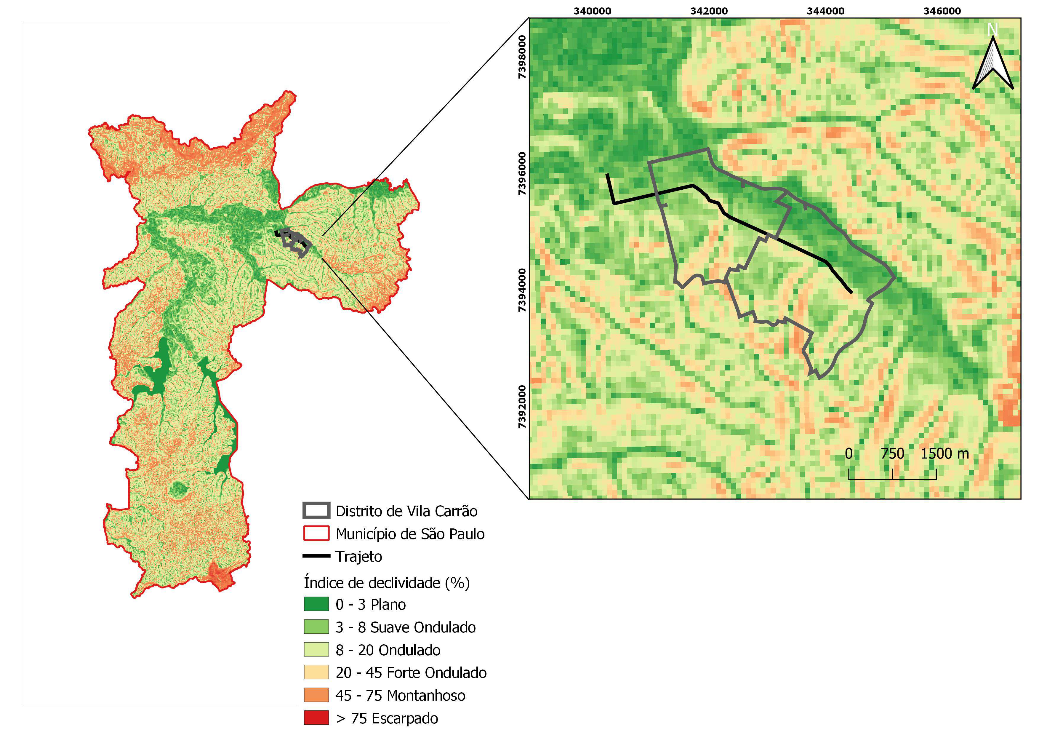 Mapa de Declividade