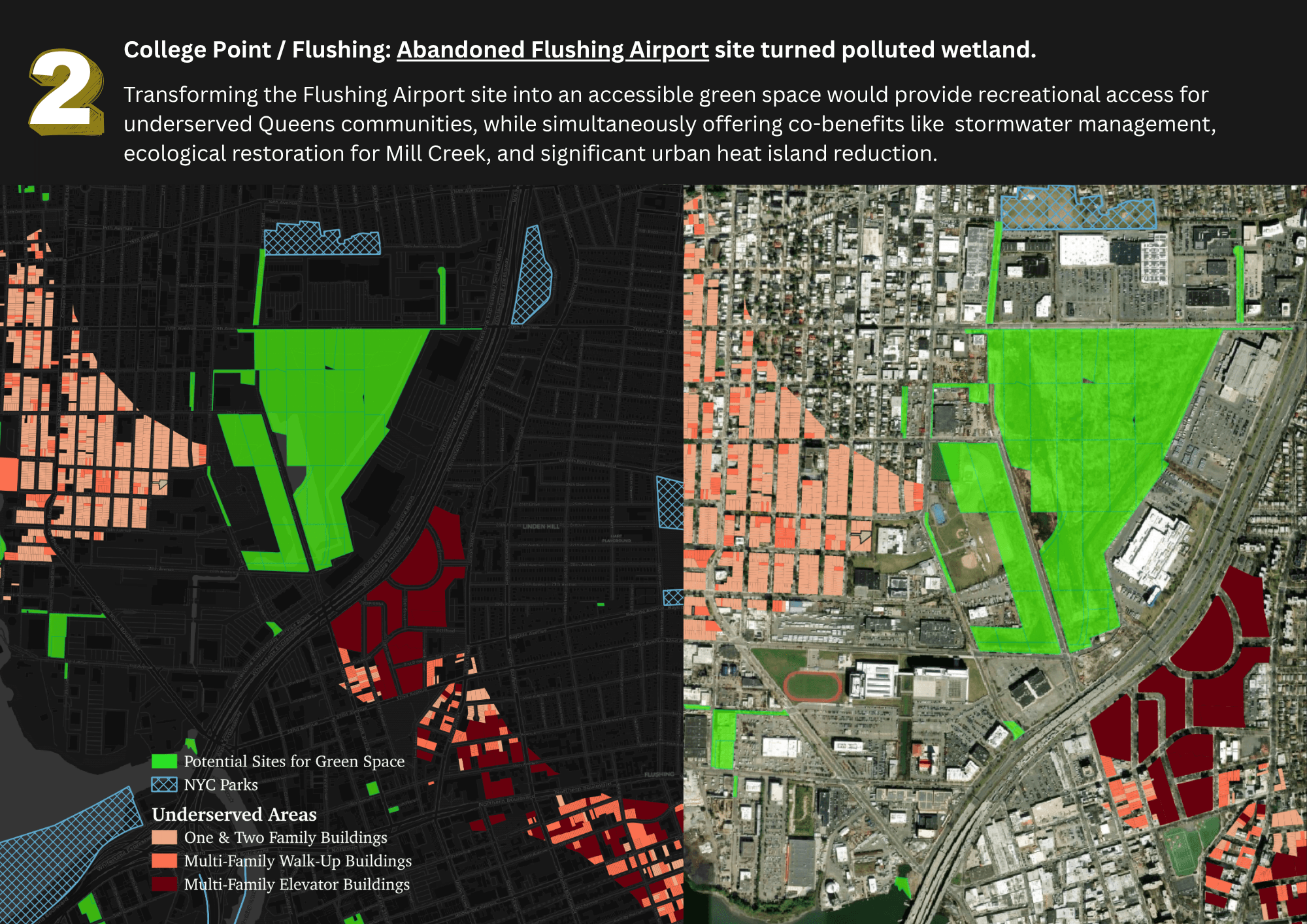 Green Space Sites in Park-Deficit Areas 