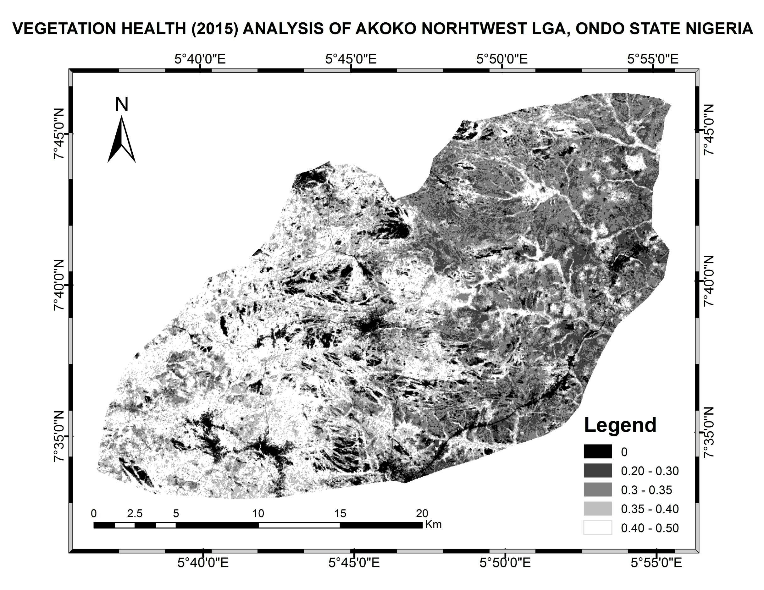 Vegetation Health Analysis using NDVI