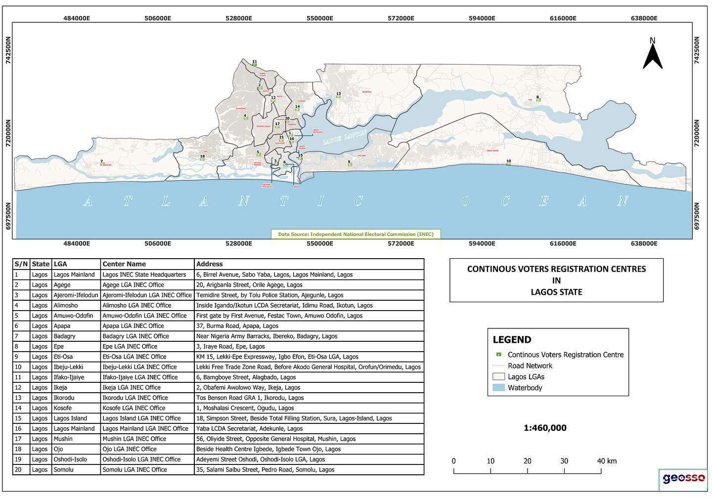 Continuous Voter Registration Centers