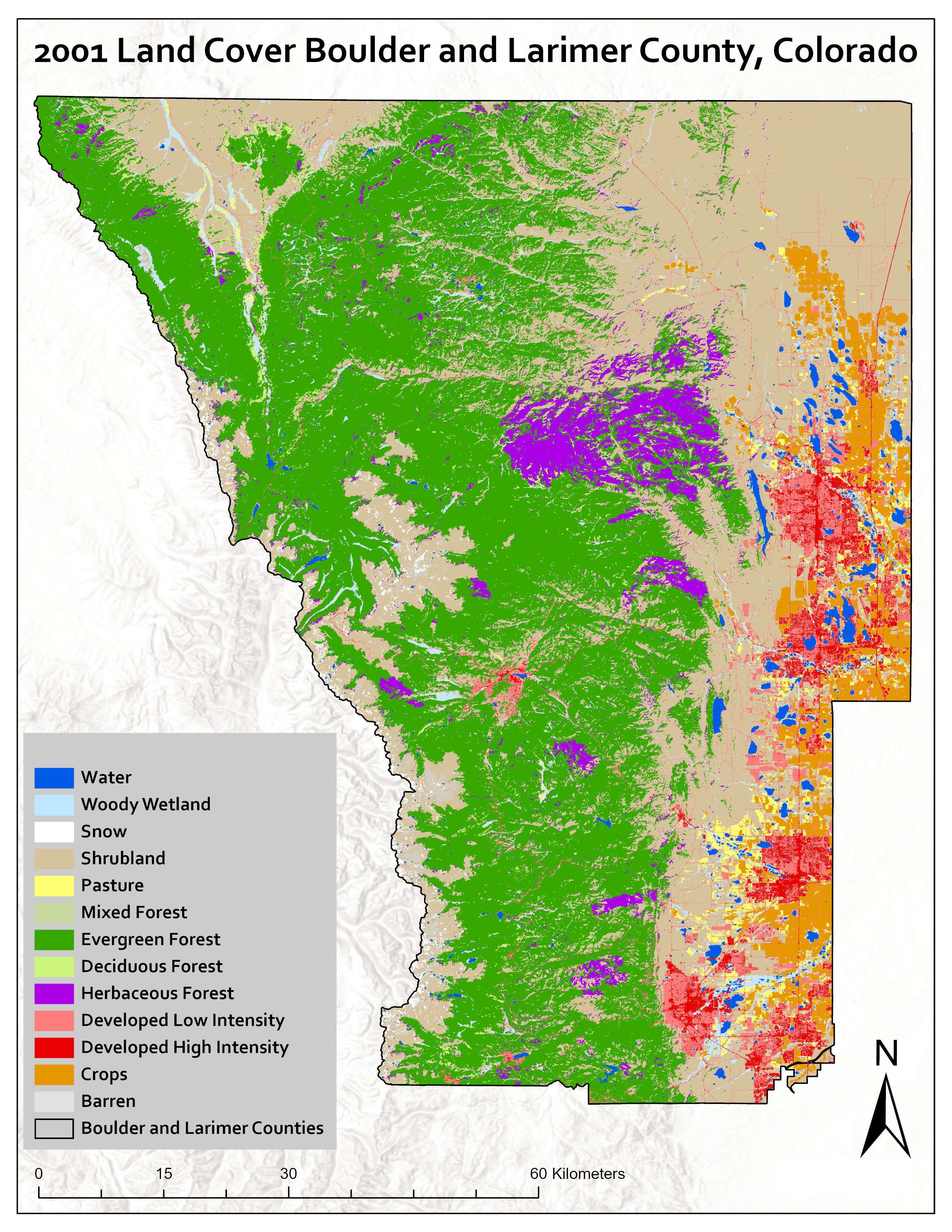 2019 Landcover Northern Colorado