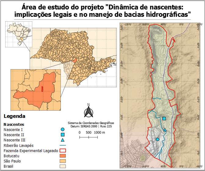 Mapa de localização da área de estudo