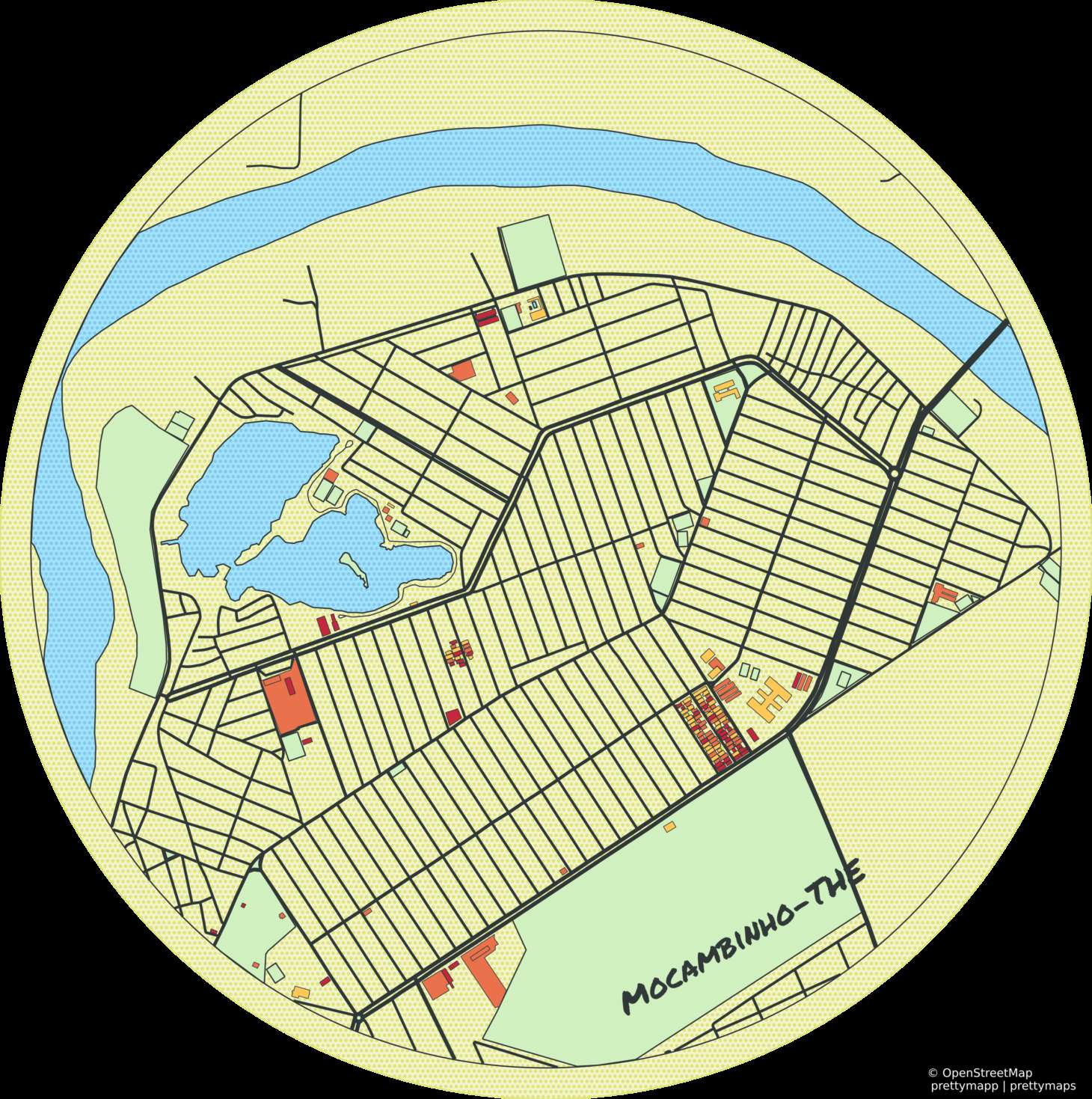 Mapa artístico com base OSM