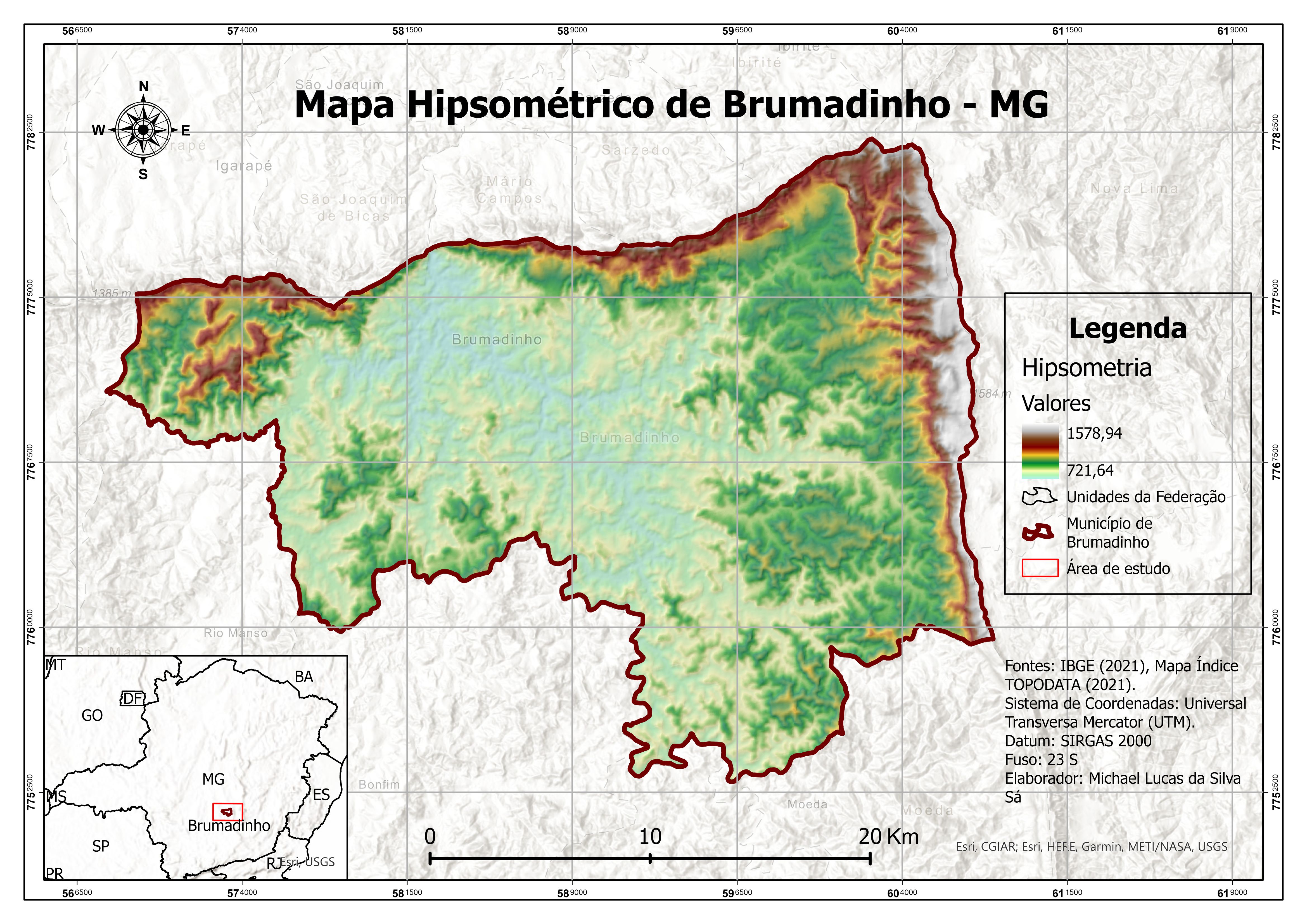 Mapa Hipsométrico