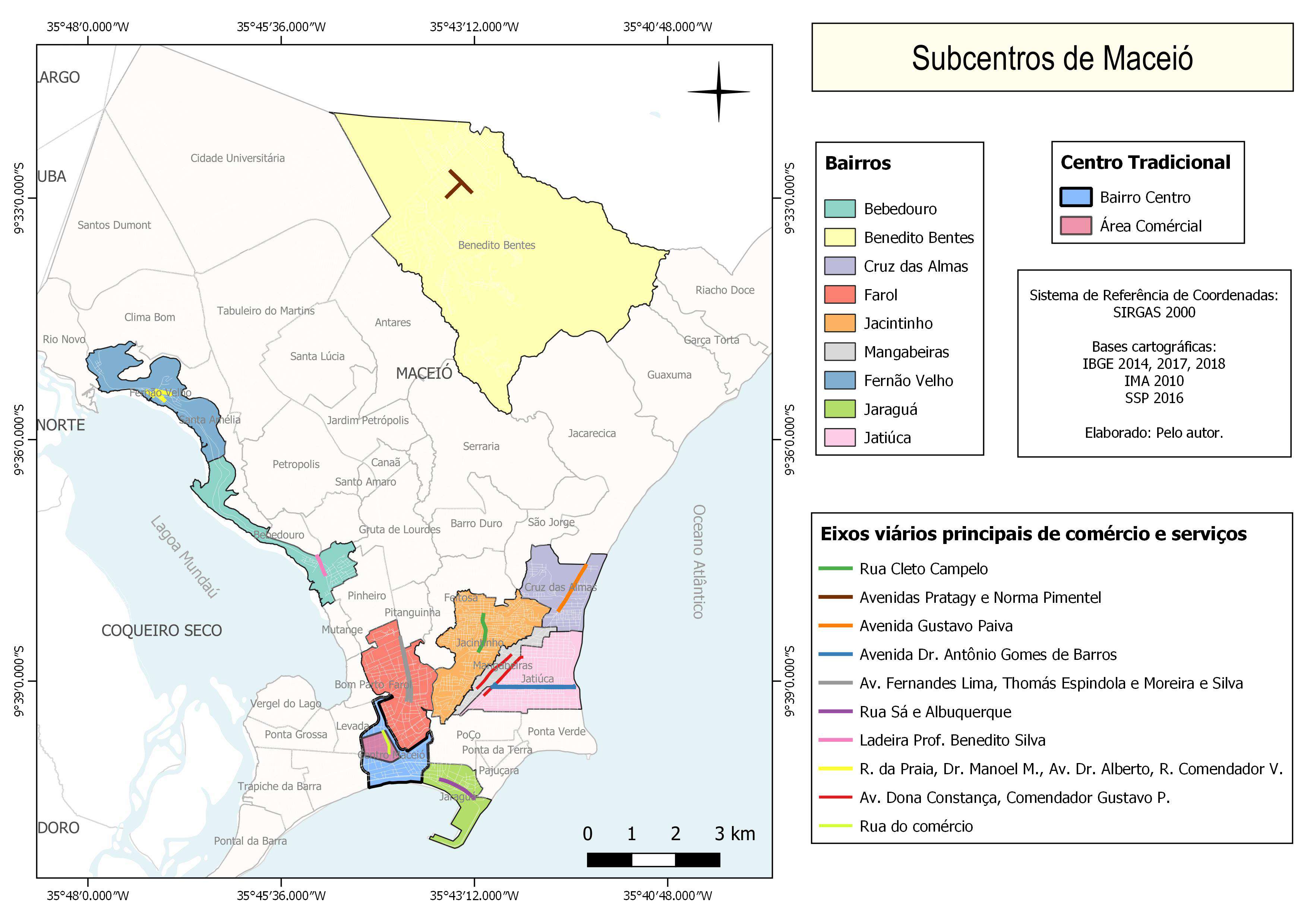 Subcentros em Maceió