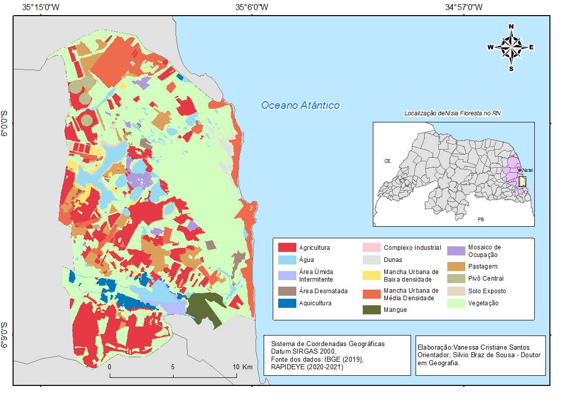 Mapa de uso do Solo Nísia Floresta