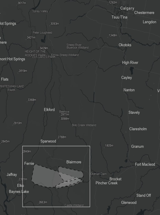 ELK #846, #862 and #862 Home Range