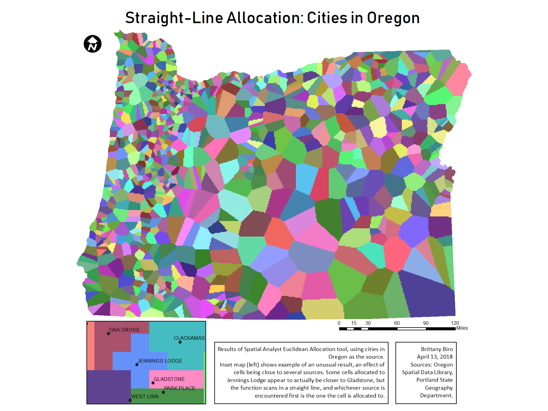 Land Cover Types in Oregon Counties | Spatialnode