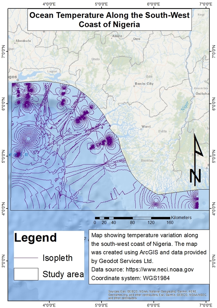 Topographical Map of Lagos Mainland | Spatialnode