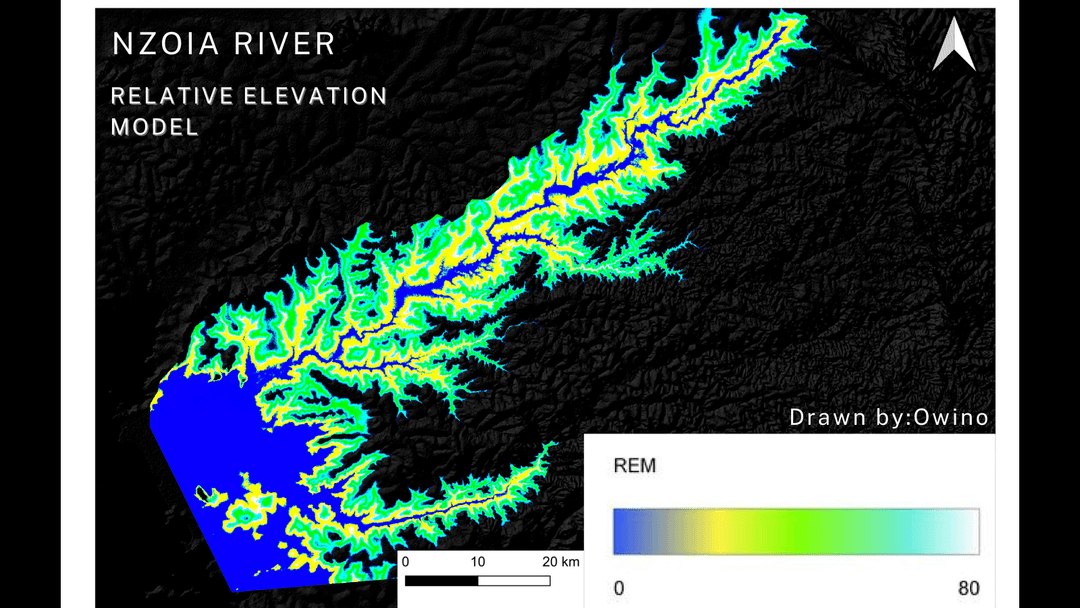 Kenya Shaded Relief Map | Spatialnode