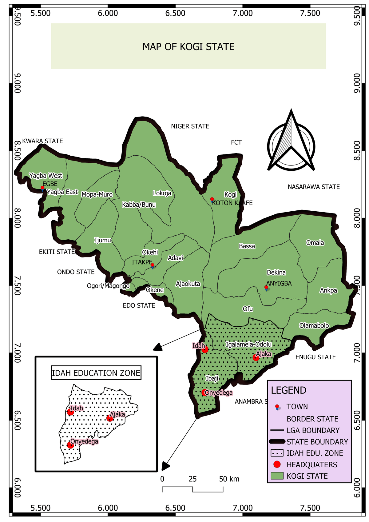 Map Of Enugu State Showing Road Network Spatialnode map-of-enugu-state-showing-road-network-spatialnode
