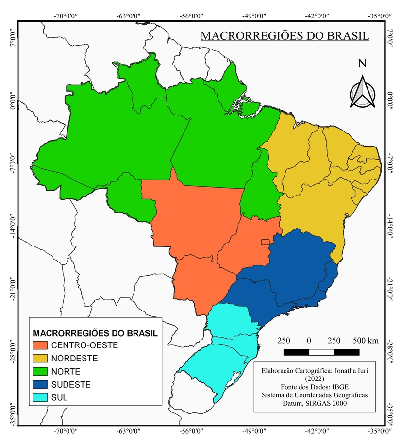 Mapa - Hipsométrico das Micro-Regiões | Spatialnode